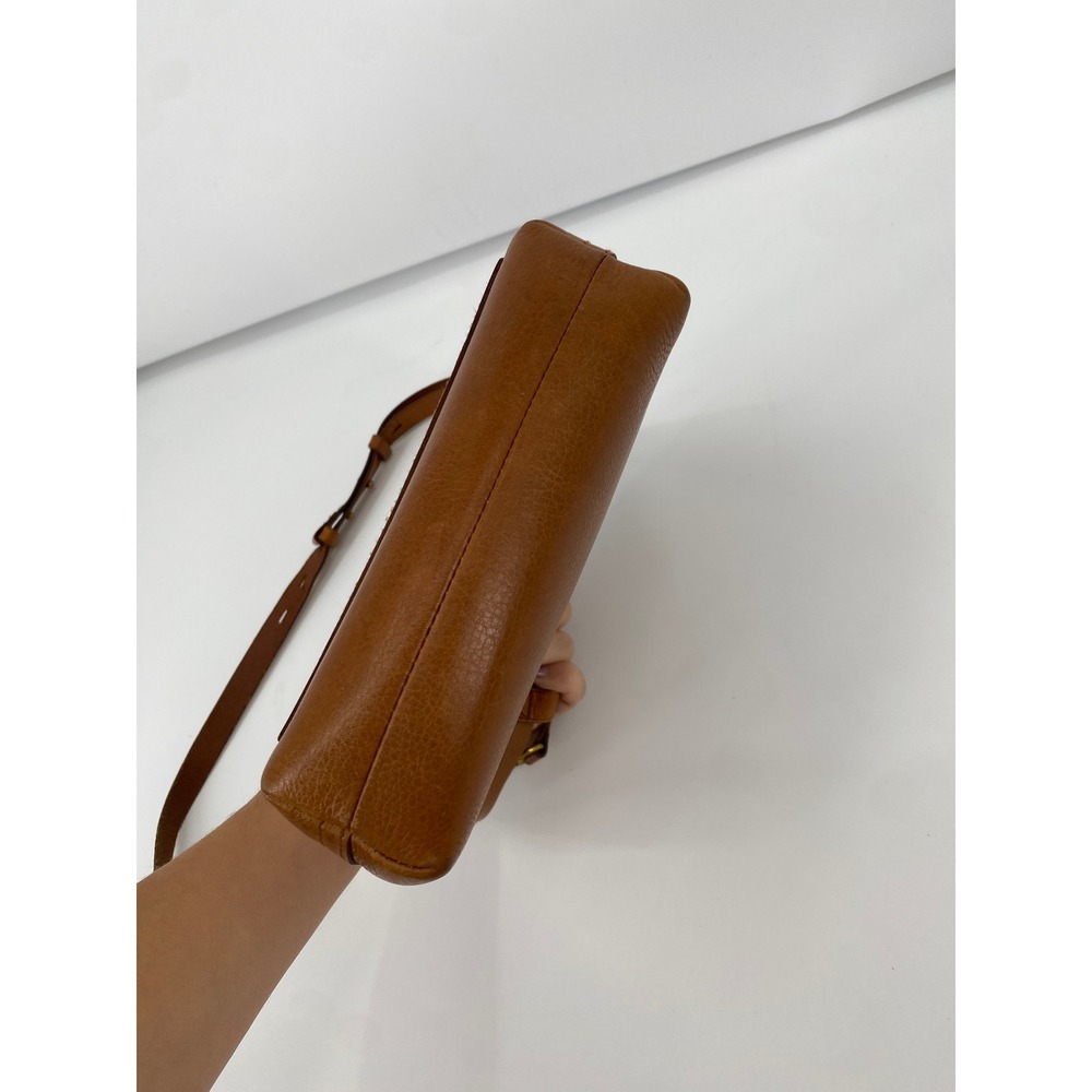 Madewell Small Transport Tote Crossbody Bag Women Small Brown Leather - Picture 3 of 8